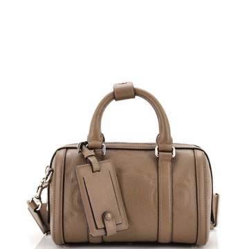 Gucci Duffle Bag Jumbo GG Embossed Leather Mini