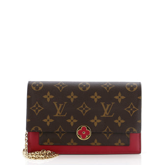 Louis Vuitton Flore Chain Wallet Monogram Canvas