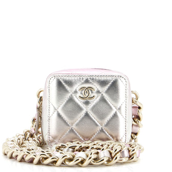 Chanel Like A Wallet Clutch With Chain Quilted Gradient Metallic Lambskin Small