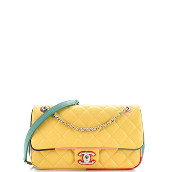 Chanel Cuba Color Flap Bag Quilted Lambskin Medium