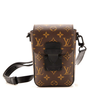 Louis Vuitton S Lock Vertical Wearable Wallet Macassar Monogram Canvas