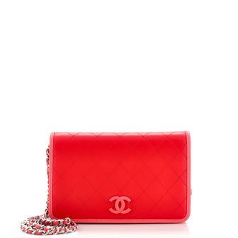 Chanel Covered CC Wallet on Chain Quilted Lambskin