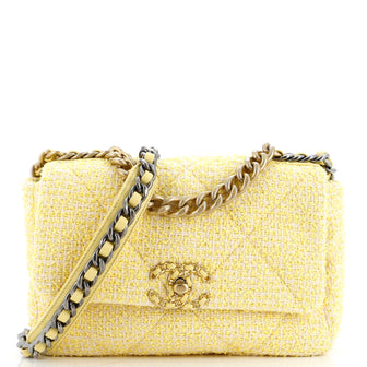 Chanel 19 Flap Bag Quilted Tweed Medium
