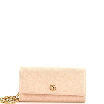 Gucci GG Marmont Continental Chain Wallet Leather