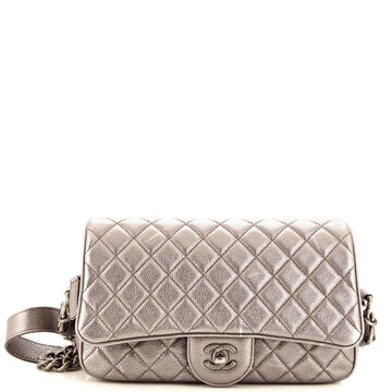 Chanel Casual Rock Airlines Flap Bag Quilted Goatskin Small