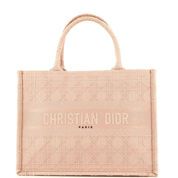 Christian Dior Book Tote Cannage Embroidered Canvas Medium