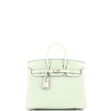 Hermes Birkin Handbag Grey Togo with Palladium Hardware 25