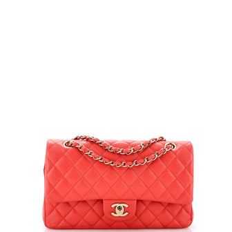 Chanel Classic Double Flap Bag Quilted Caviar Medium
