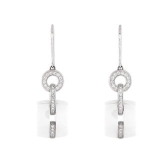 Chanel Ultra Earrings 18K White Gold with Diamonds and Ceramic