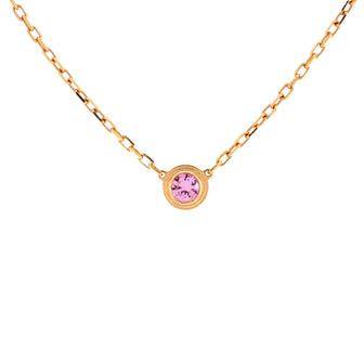 Cartier Cartier D'Amour 1 Pink Sapphire Necklace 18K Rose Gold
