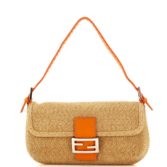 Fendi Baguette Bag Raffia