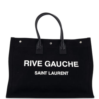 Saint Laurent Rive Gauche Shopper Tote Canvas Large