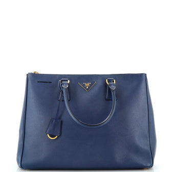Prada Double Zip Lux Tote Saffiano Leather Large