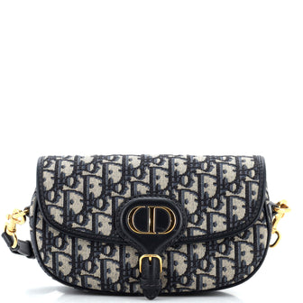 Christian Dior Bobby Flap Bag Oblique Canvas East West