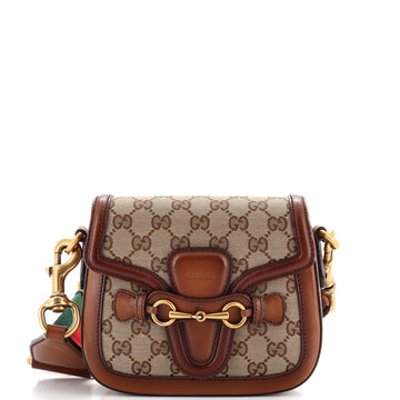 Gucci Lady Web Shoulder Bag GG Canvas Small