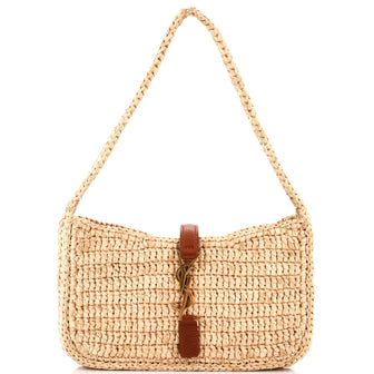 Saint Laurent Le 5 a 7 Hobo Raffia Mini