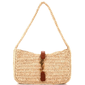 Saint Laurent Le 5 a 7 Hobo Raffia Mini