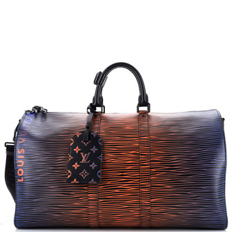 Louis Vuitton Keepall Bandouliere Bag Gradient Electric Sun Epi Leather 50