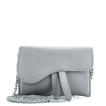 Christian Dior Ultra Matte Saddle Nano Pouch Leather
