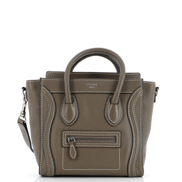 Celine Luggage Bag Grainy Leather Nano