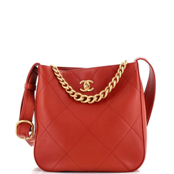 Chanel Easy Mood Hobo Quilted Calfskin