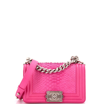 Chanel Boy Flap Bag Python Small
