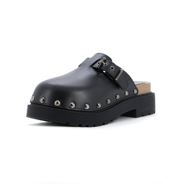 Christian Dior Women's Diorquake Buckle Clogs Leather