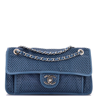 Chanel Up In The Air Flap Bag Perforated Leather Medium
