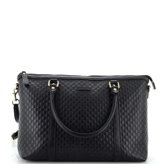 Gucci Britt Convertible Dome Satchel (Outlet) Microguccissima Leather Medium