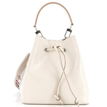 Louis Vuitton NeoNoe Handbag Epi Leather with Logo Jacquard Strap BB