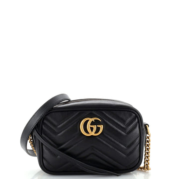 Gucci GG Marmont Shoulder Bag Matelasse Leather Mini