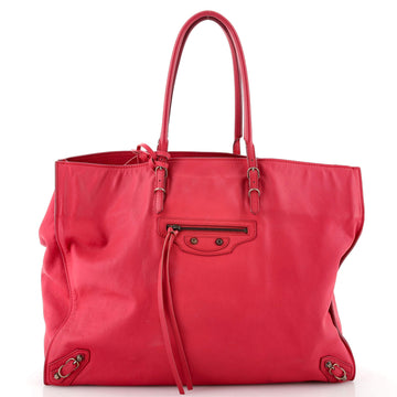 Balenciaga Papier A4 Zip Around Classic Studs Bag Leather Large