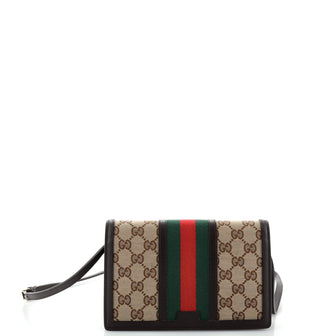 Gucci Web Wallet on Strap GG Canvas Small
