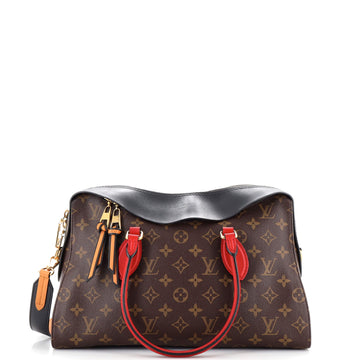 Louis Vuitton Tuileries Handbag Monogram Canvas with Leather