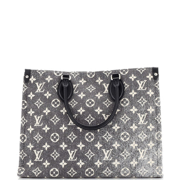 Louis Vuitton OnTheGo Tote Monogram Jacquard Denim MM