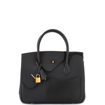 Hermes Birkin en Desordre Bag Black Togo and Swift with Gold Hardware 30