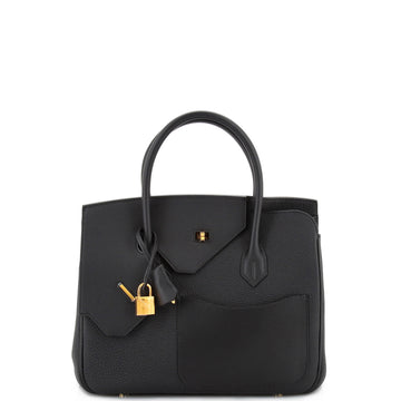 Hermes Birkin en Desordre Bag Black Togo and Swift with Gold Hardware 30