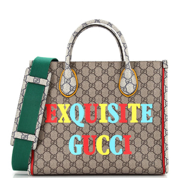 Gucci Exquisite Vertical Tote Printed GG Coated Canvas Small