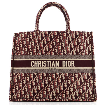 Christian Dior Book Tote Oblique Canvas Large