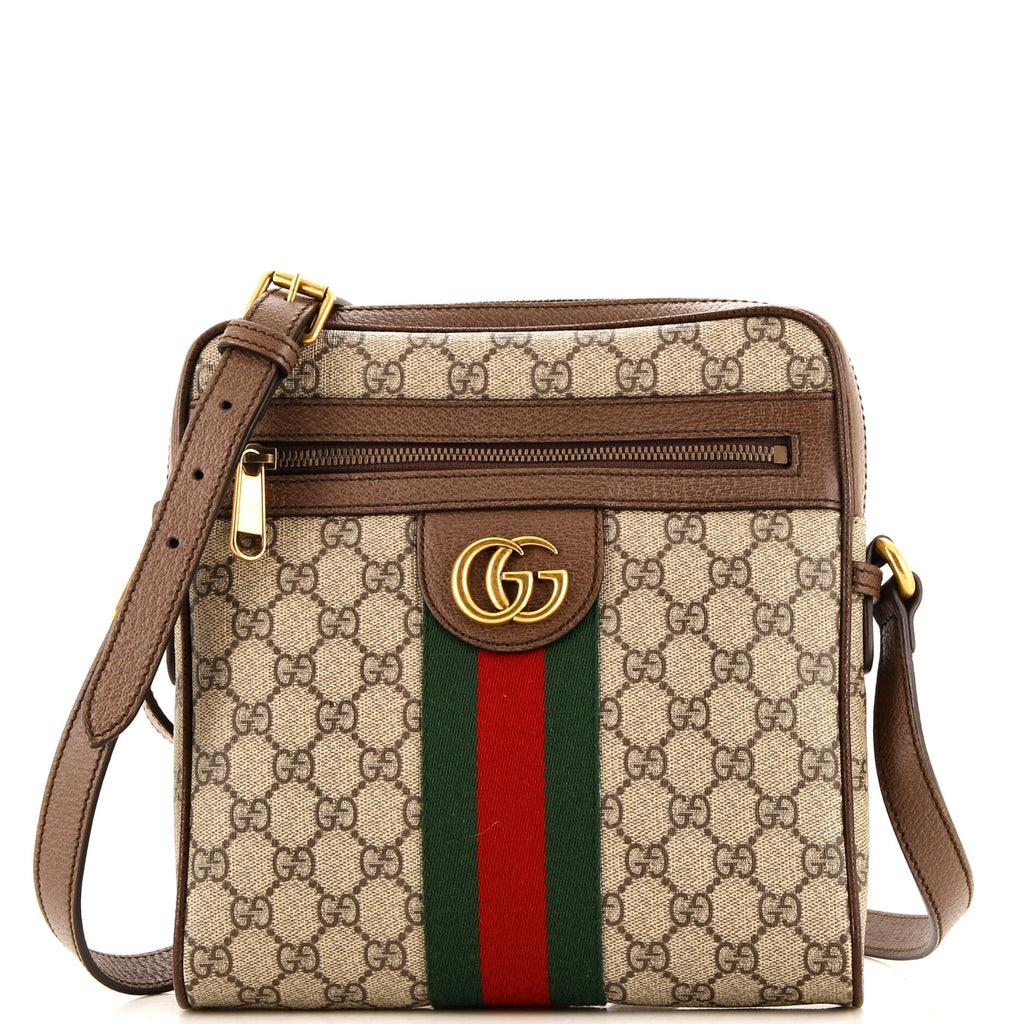GUCCI GGキャンバス メッセンジャーバッグ Gucci Ophidia Messenger Bag GG Coated Canvas Small Brown 279185201