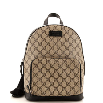 Gucci Zip Pocket Backpack GG Coated Canvas Small