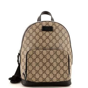 Gucci Zip Pocket Backpack GG Coated Canvas Small