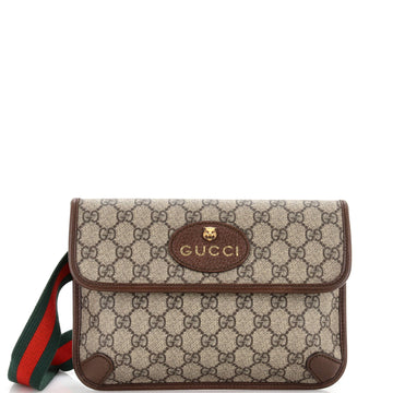 Gucci Neo Vintage Flap Belt Bag GG Coated Canvas