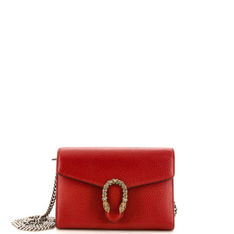 Gucci Dionysus Chain Wallet Leather with Embellished Detail Small