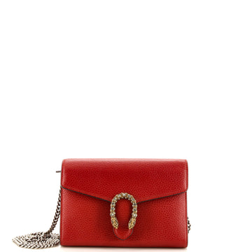Gucci Dionysus Chain Wallet Leather with Embellished Detail Small