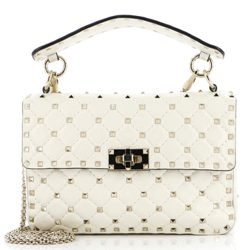 Valentino Garavani Rockstud Spike Flap Bag Quilted Leather Medium