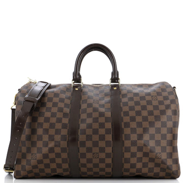 Louis Vuitton Keepall Bandouliere Bag Damier 45