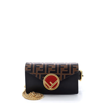 Fendi F is Fendi Convertible Belt Bag Leather with Zucca Embossed Detail