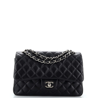 Chanel Classic Double Flap Bag Quilted Lambskin Jumbo