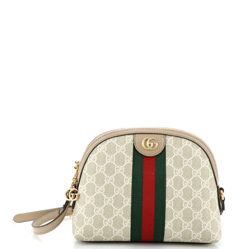 Gucci Ophidia Dome Shoulder Bag GG Coated Canvas Small